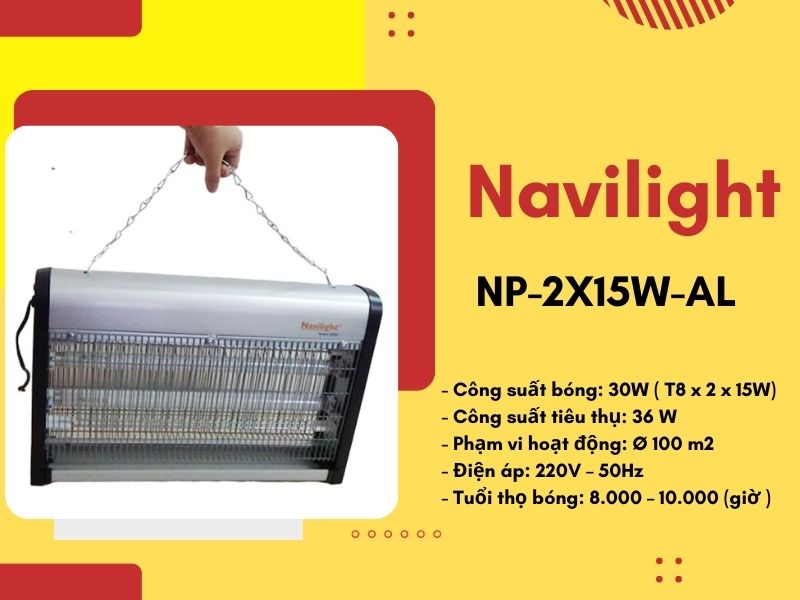Đèn diệt côn trùng Navilight NP-2X15W-AL