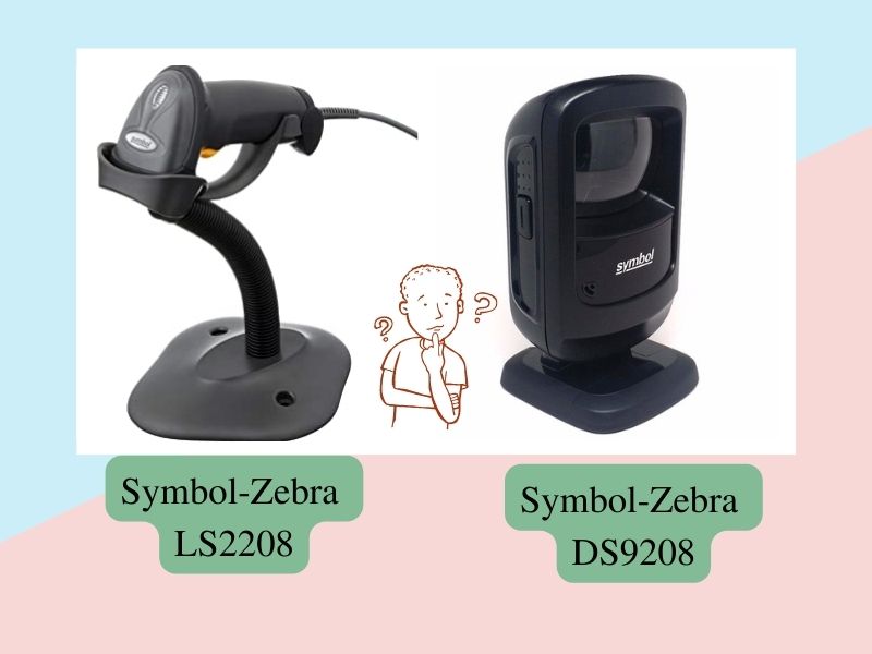  máy đọc mã vạch symbol-zebra ls2208 và symbol ds9208