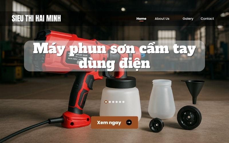 Ưu điểm Máy phun sơn cầm tay dùng điện -  dòng máy bán chạy