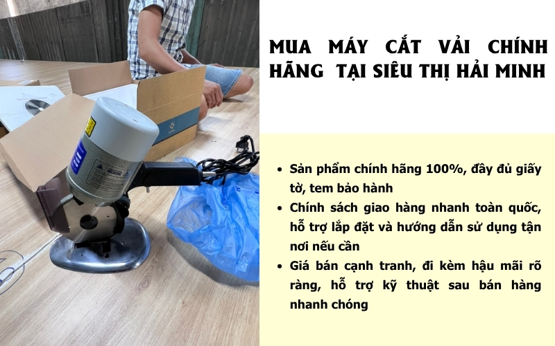 Mua máy cắt vải chính hãng ở đâu uy tín?