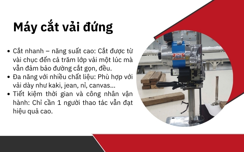 Máy cắt vải đứng