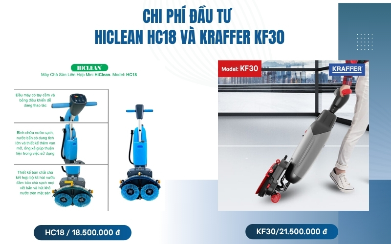 Giá thành và chi phí đầu tư máy chà sàn liên hợp mini