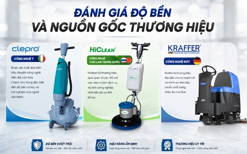Đánh giá độ bền và nguồn gốc thương hiệu