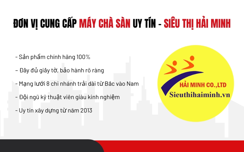 Đơn vị cung cấp máy chà sàn uy tín – siêu thị hải minh