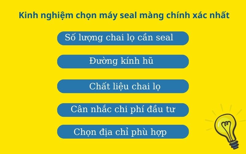 Kinh nghiệm khi chọn mua máy dán màng seal