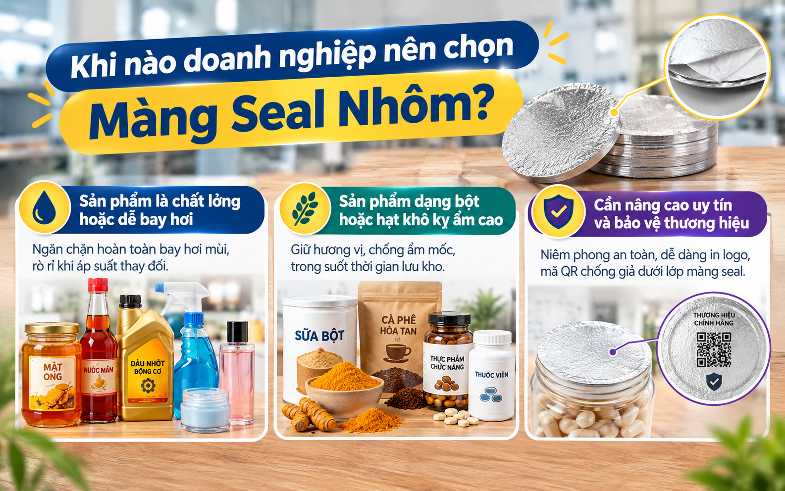 Khi nào doanh nghiệp nên chọn màng seal nhôm?