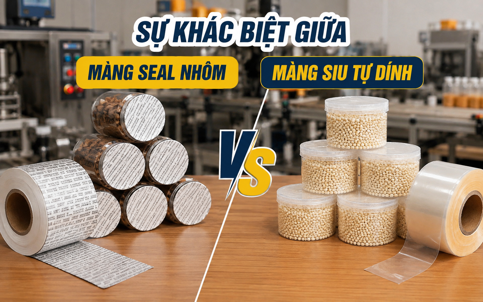 Sự Khác Biệt Giữa Màng Seal Nhôm Và Màng Siu Tự Dính