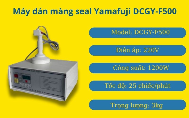 Máy dán màng nhôm hũ nhựa Yamafuji DCGY-F500