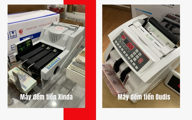 Giới thiệu thương hiệu máy đếm tiền Xinda và Oudis
