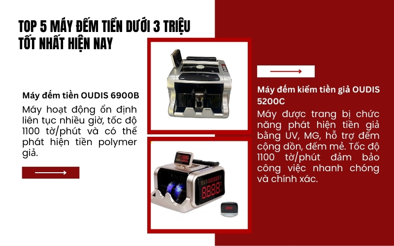 Máy đếm kiểm tiền giả OUDIS 5200C