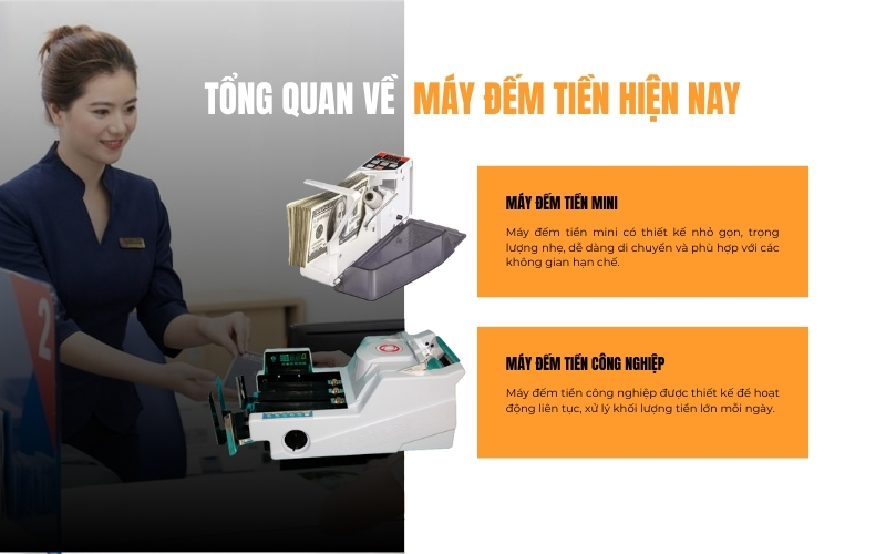Tổng quan về máy đếm tiền hiện nay máy