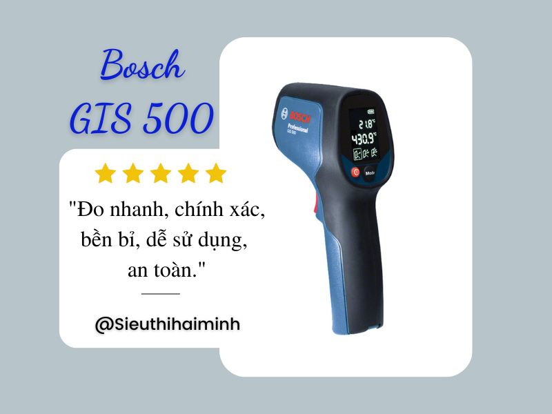 Review máy đo nhiệt độ Bosch GIS 500