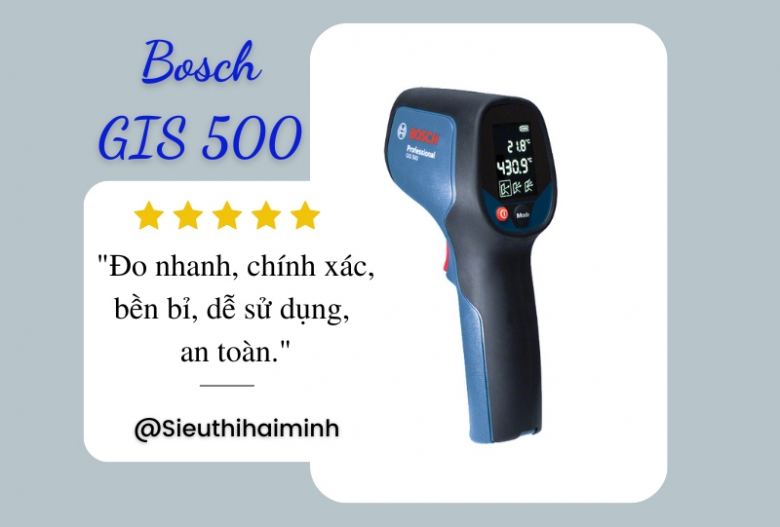 Review máy đo nhiệt độ Bosch GIS 500 từ A-Z