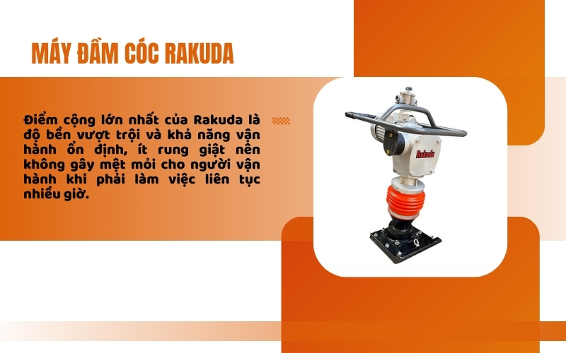 Rakuda - Top 3 thương hiệu máy đầm cóc điện nổi bật nên cân nhắc