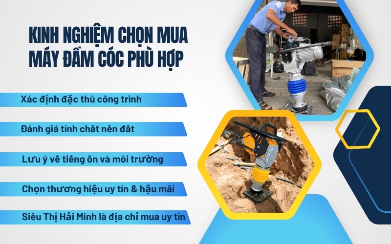 Kinh nghiệm chọn mua máy đầm cóc phù hợp