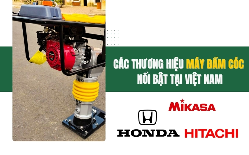 Các thương hiệu máy đầm cóc nổi bật tại Việt Nam