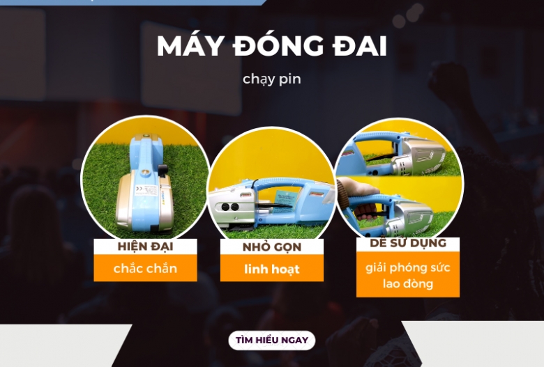 Cấu tạo và nguyên lý làm việc của máy đóng đai cầm tay chạy pin