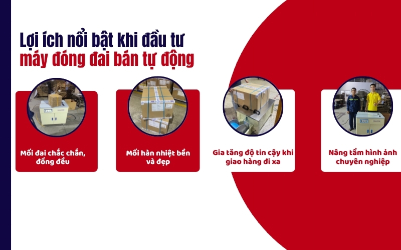Lợi ích nổi bật khi đầu tư máy siết đai thùng bán tự động