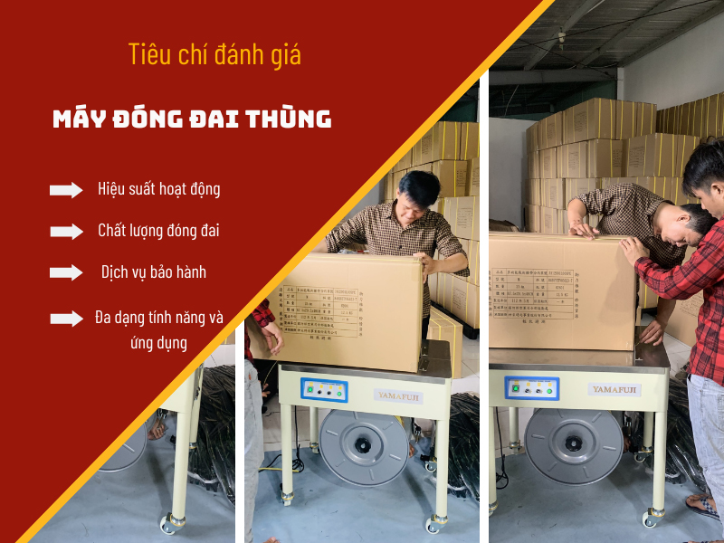 Tiêu chí đánh giá máy đóng đai thùng chất lượng