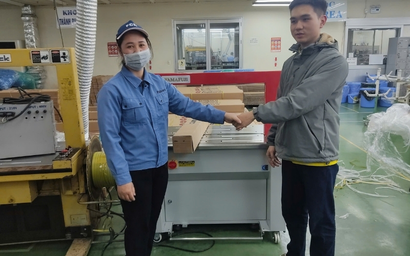 Cách sử dụng máy đóng đai Yamafuji AP8040 đơn giản
