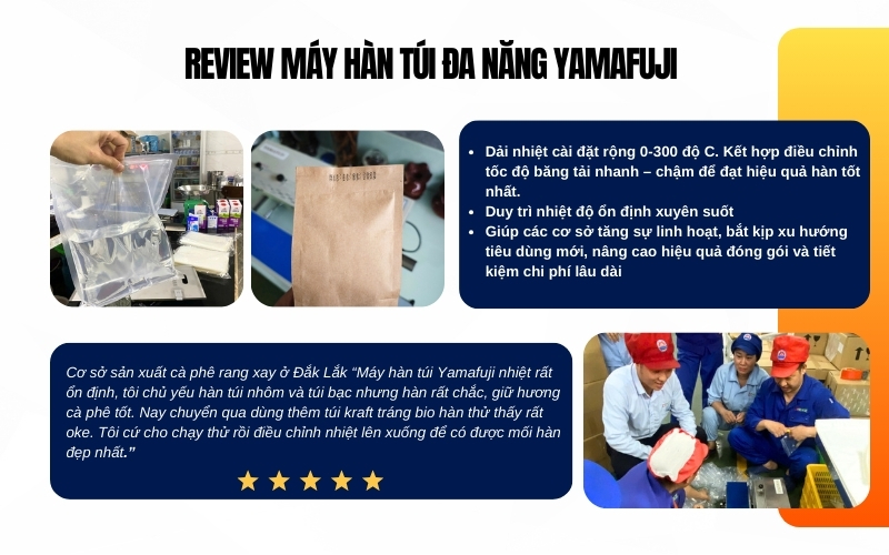 Review máy hàn túi đa năng Yamafuji