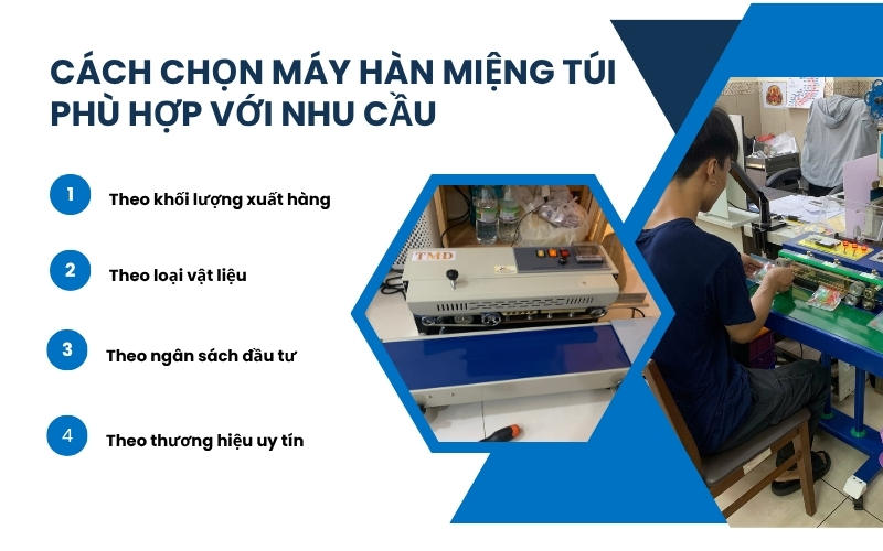 Cách chọn máy hàn miệng túi phù hợp với nhu cầu