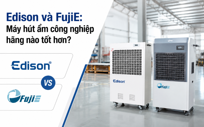 Edison và FujiE: Máy hút ẩm công nghiệp hãng nào tốt hơn?