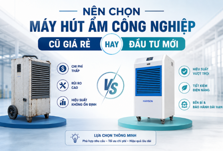 Nên Chọn Máy Hút Ẩm Công Nghiệp Cũ Giá Rẻ Hay Đầu Tư Mới