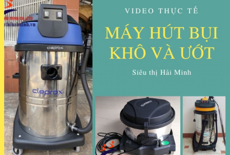 [Video] máy hút bụi khô và ướt TEST trực tiếp