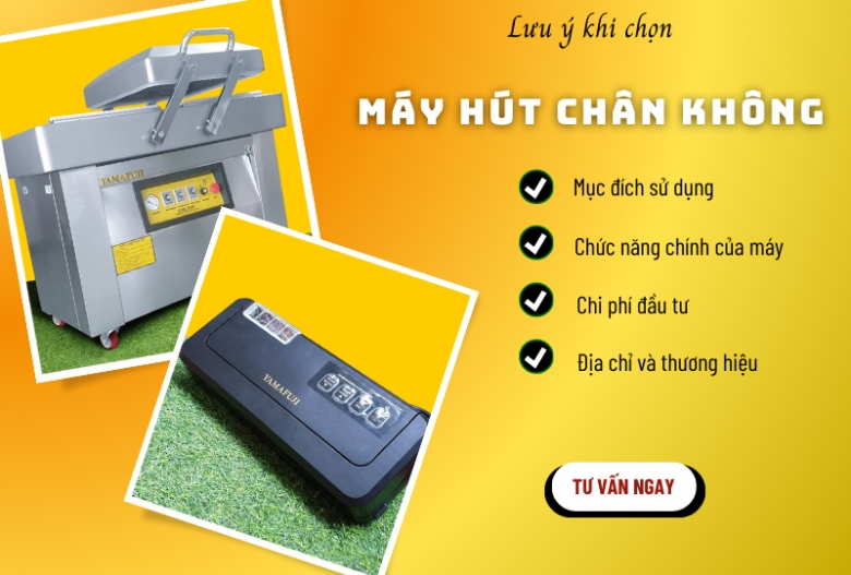 Mua máy hút chân không thực phẩm có nước cần lưu ý gì