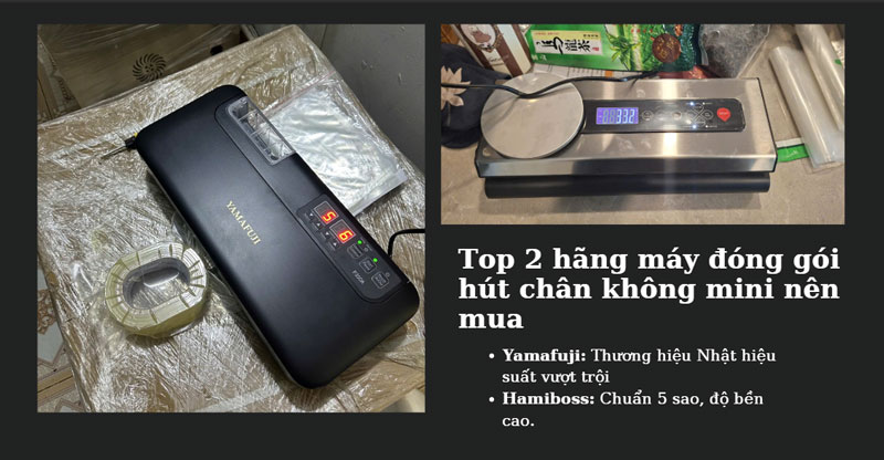  Top 2 hãng máy đóng gói hút chân không mini nên mua 