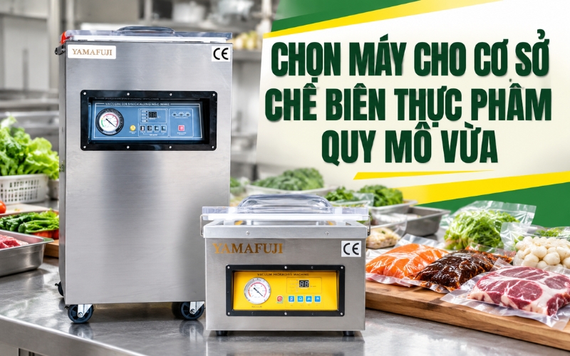 Chọn máy cho cơ sở chế biến thực phẩm quy mô vừa