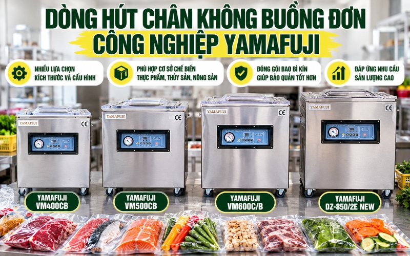 Dòng hút chân không buồng đơn công nghiệp