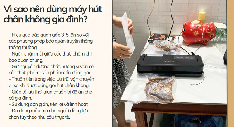 Vì sao nên dùng máy hút chân không gia đình? Vì sao nên dùng máy hút chân không gia đình?