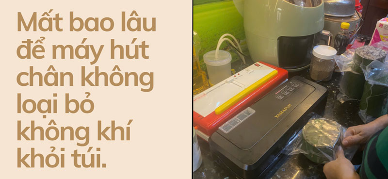 Mất bao lâu để máy hút chân không loại bỏ không khí khỏi túi. Mất bao lâu để máy hút chân không loại bỏ không khí khỏi túi.