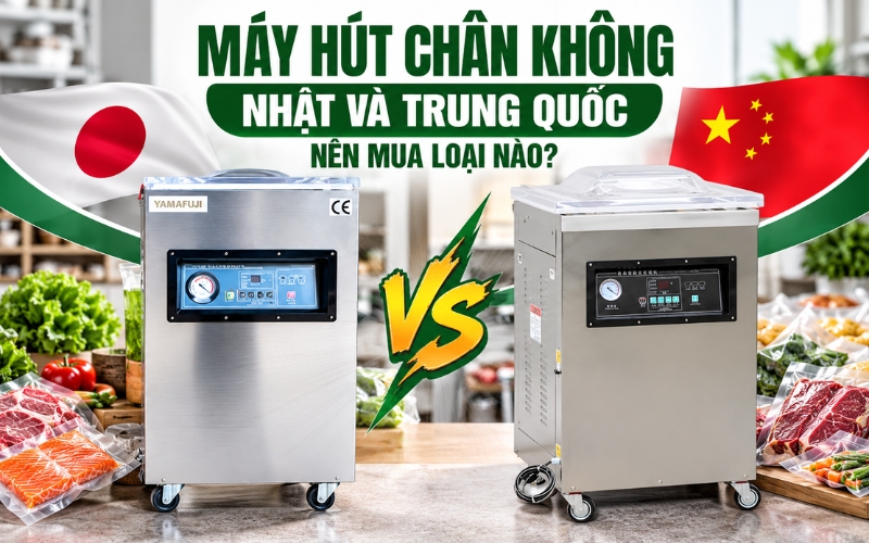 Máy hút chân không Nhật và Trung Quốc nên mua loại nào?