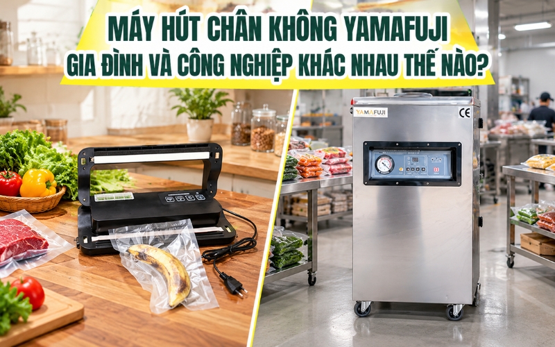 Máy Hút Chân Không Yamafuji Gia Đình Và Công Nghiệp Khác Nhau Thế Nào?