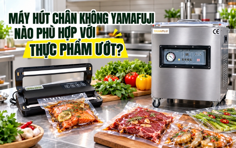 Máy Hút Chân Không Yamafuji Nào Phù Hợp Với Thực Phẩm Ướt?