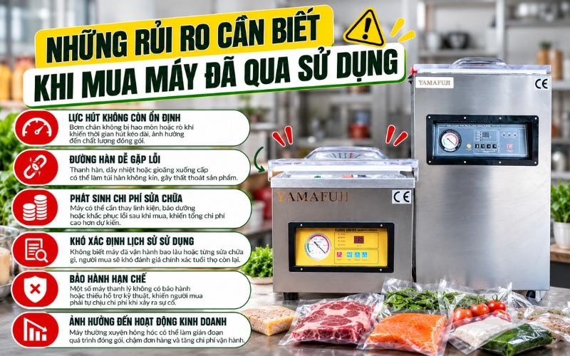 Những rủi ro cần biết khi mua máy đã qua sử dụng