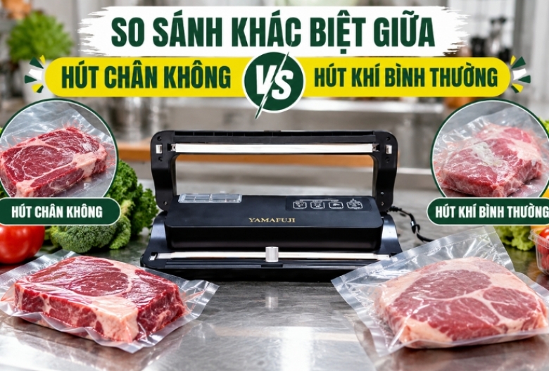 So sánh khác biệt giữa hút chân không và hút khí bình thường