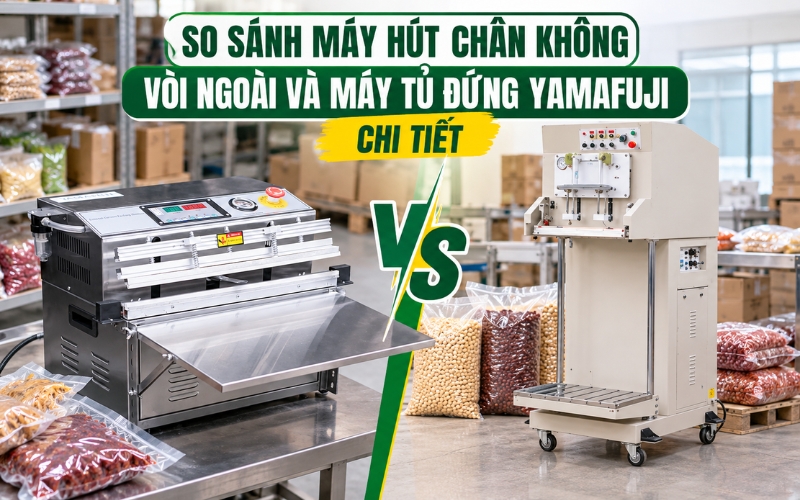 So sánh máy hút chân không vòi ngoài và máy tủ đứng Yamafuji chi tiết