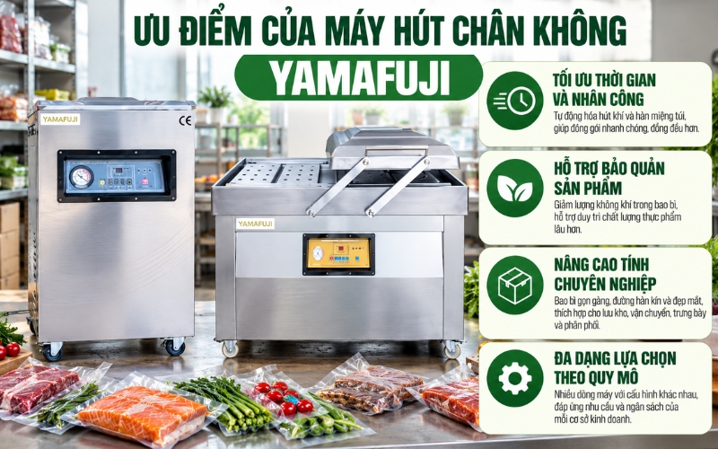 Ưu điểm của máy hút chân không Yamafuji