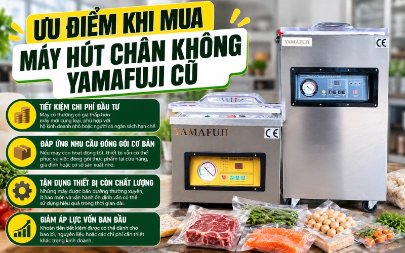 Ưu điểm khi mua máy hút chân không Yamafuji cũ