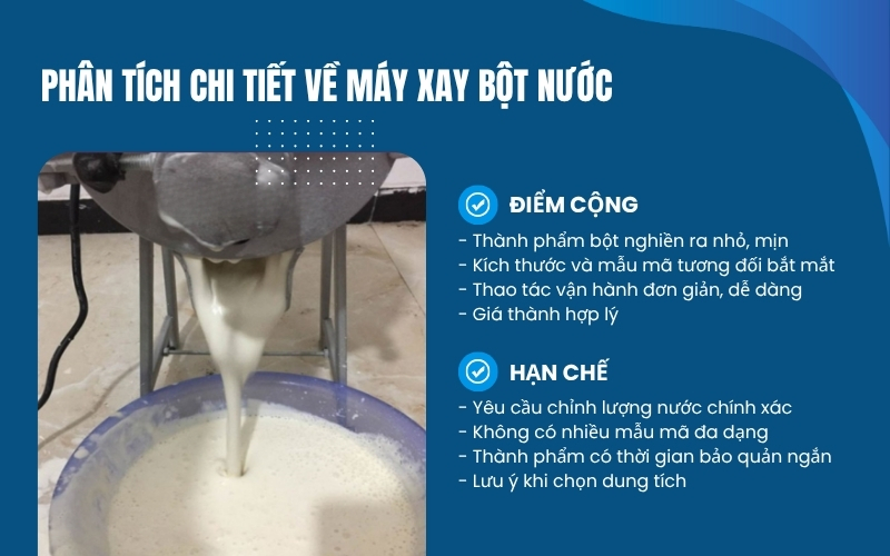 Phân tích chi tiết về máy xay bột nước