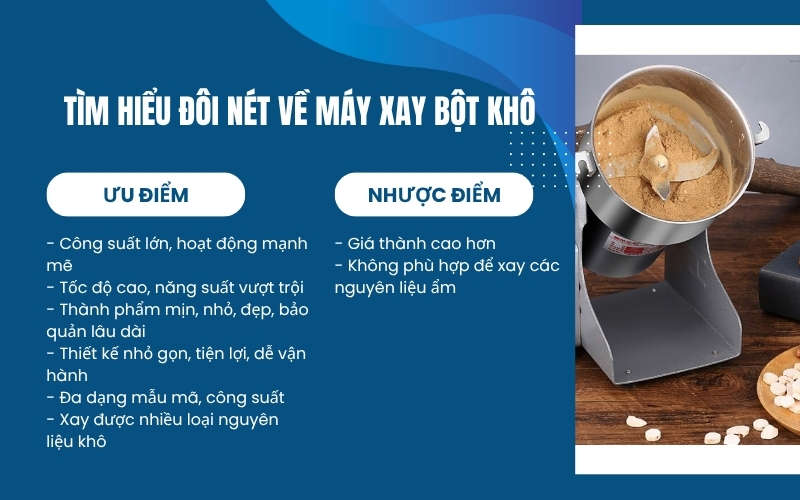 Tìm hiểu đôi nét về máy xay bột khô