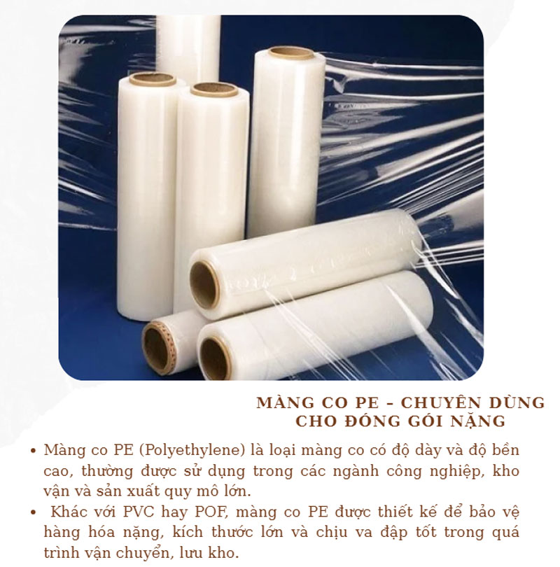 Màng co PE – chuyên dùng cho đóng gói nặng