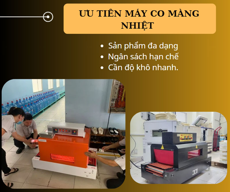 Ưu tiên máy co màng nhiệt 