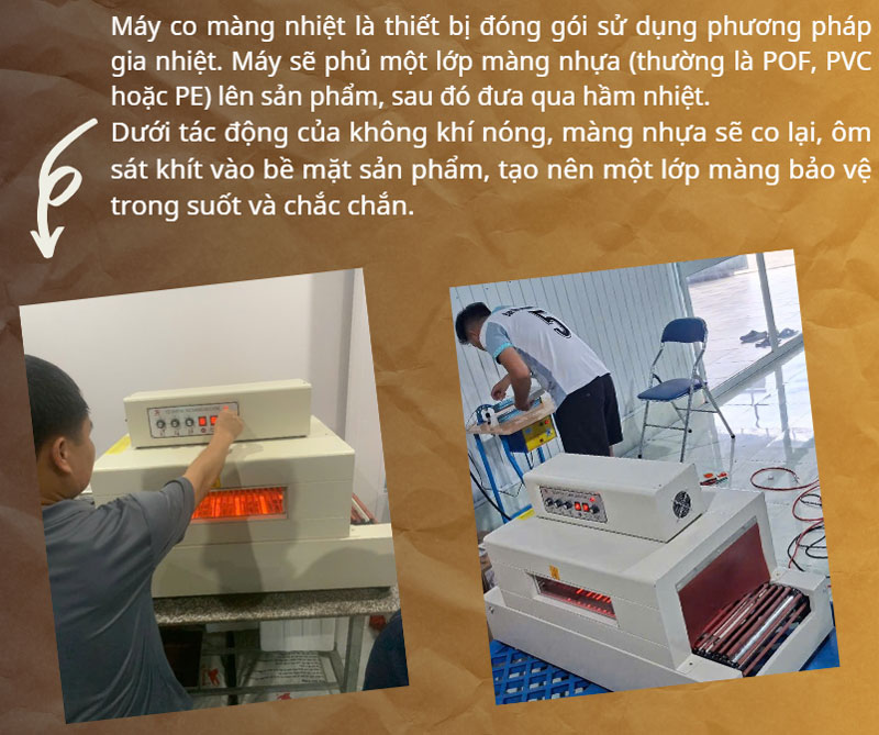 So sánh máy co màng và máy quấn màng