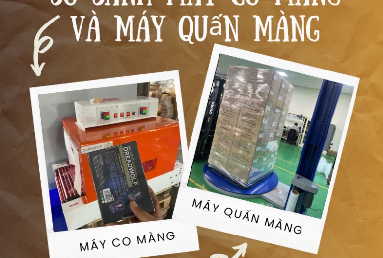 So sánh máy co màng và máy quấn màng