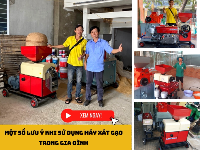 một số lưu ý khi sử dụng máy xay xát